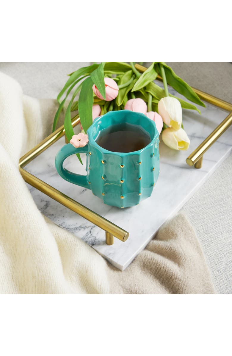 Pinky Up (Accessories) Cactus Mug, Alternate, color, Green