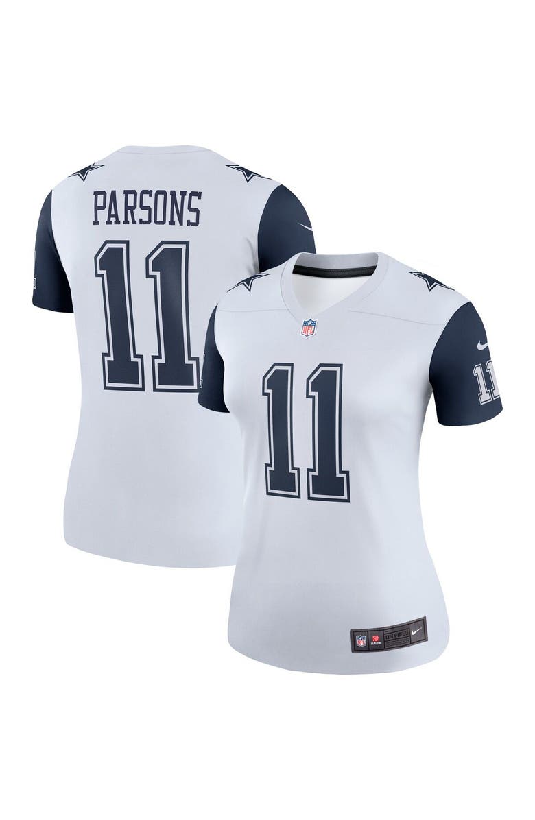 Nike Women's Nike Micah Parsons White Dallas Cowboys Legend Player Performance Top, Main, color,