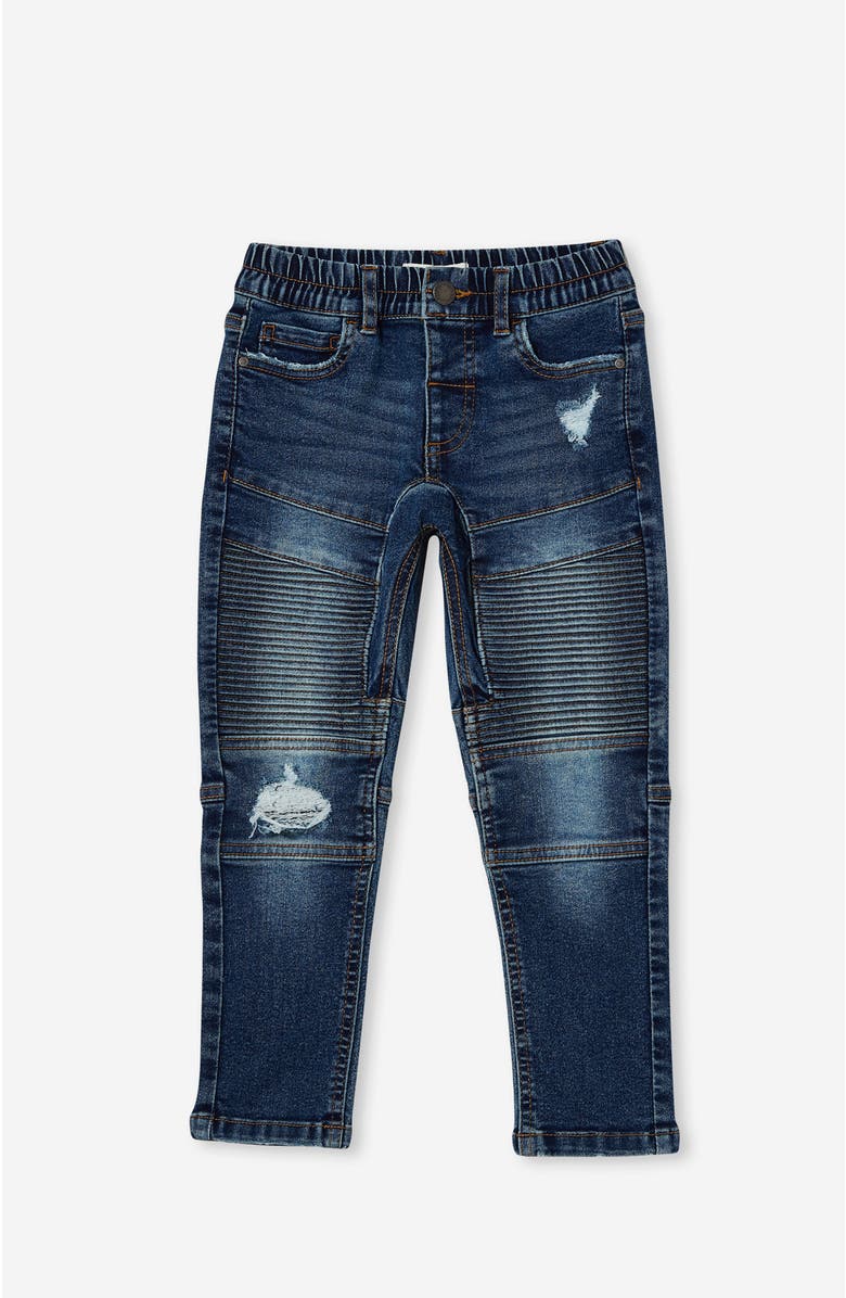 Cotton On Kids Kid's Skinny Fit Moto Jean, Alternate, color, 