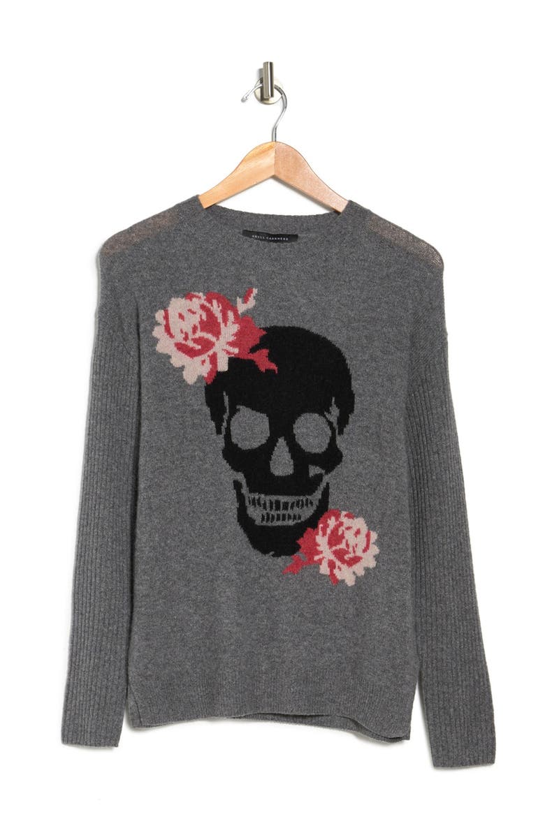 SKULL CASHMERE Rosye Graphic Cashmere Sweater, Alternate, color,