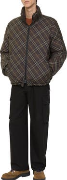 Burberry Reversible Check Snowdon Puffer Jacket