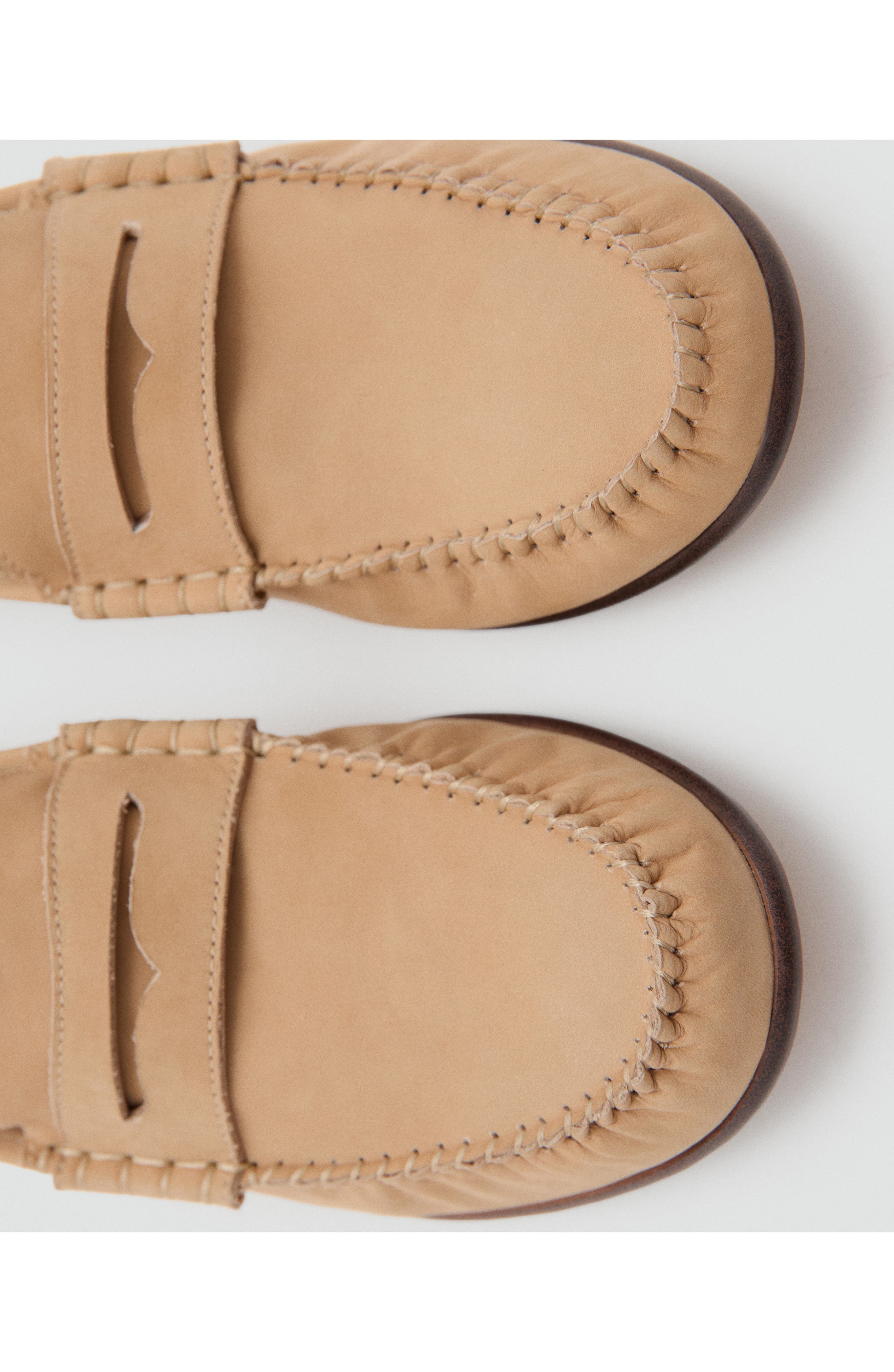 Moccasin Penny Loafer, Alternate, color, BEIGE