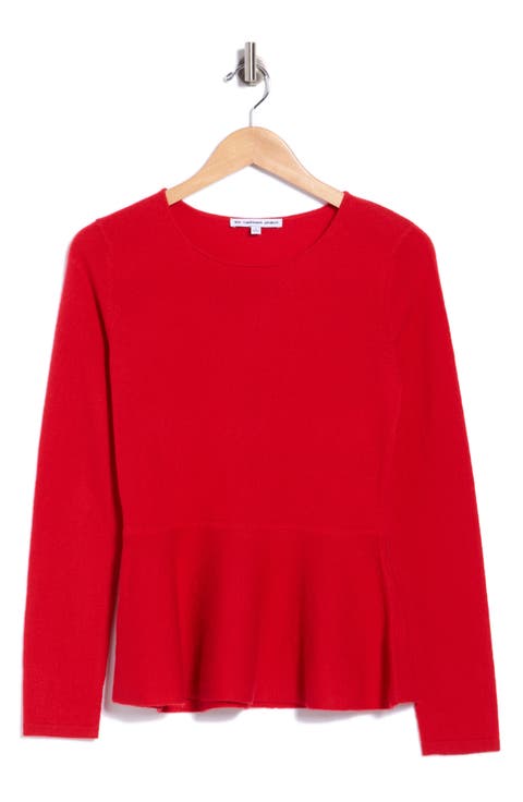Cashmere Peplum Sweater
