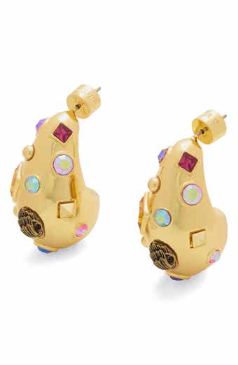 Kurt Geiger London Mixed Crystal Dome Drop Earrings