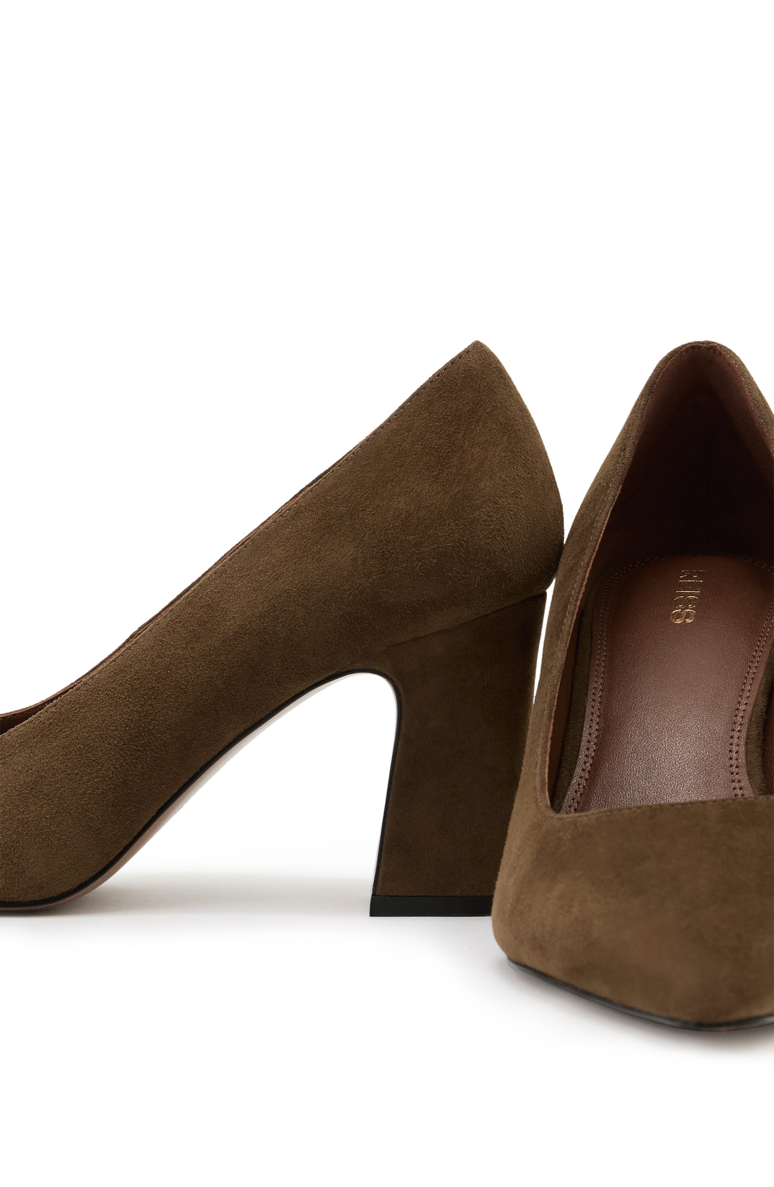 Louisa Leather Pointed Toe Pump, Alternate, color, KHAKI