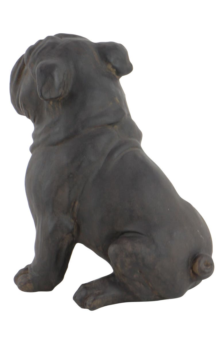 SONOMA SAGE HOME Brown Polystone Bull Dog Sculpture, Alternate, color, 