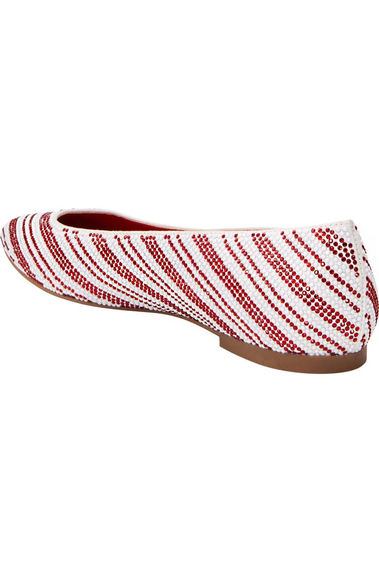 Katy Perry The Hollie Crystal Pointed Toe Ballet Flat, Alternate, color, Red Multi