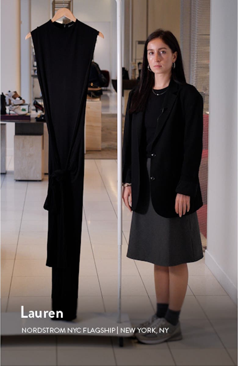 Smooth Tie Front Maxi Dress, sales video thumbnail