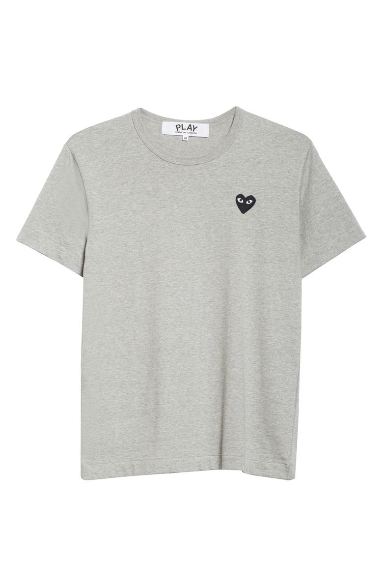 Comme des Garçons PLAY Cotton Crewneck T-Shirt, Alternate, color, Grey