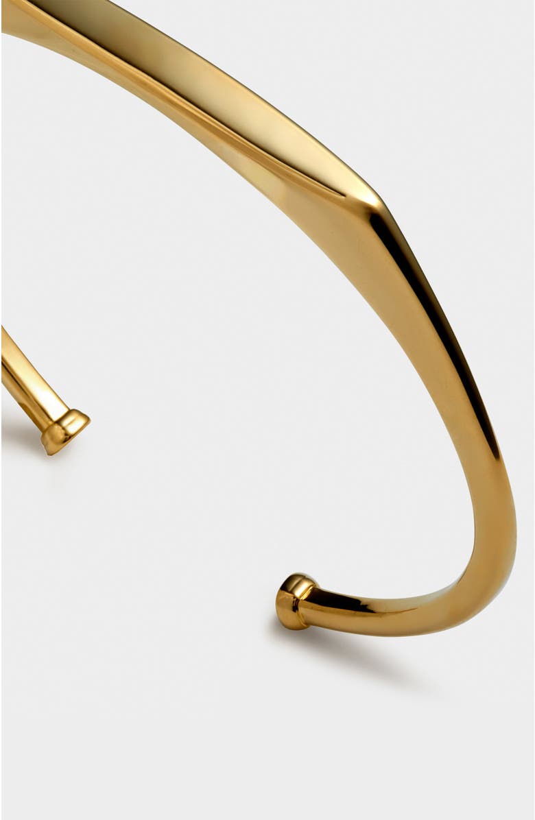 Katie Loxton Signet Bangle, Alternate, color, Gold Coated