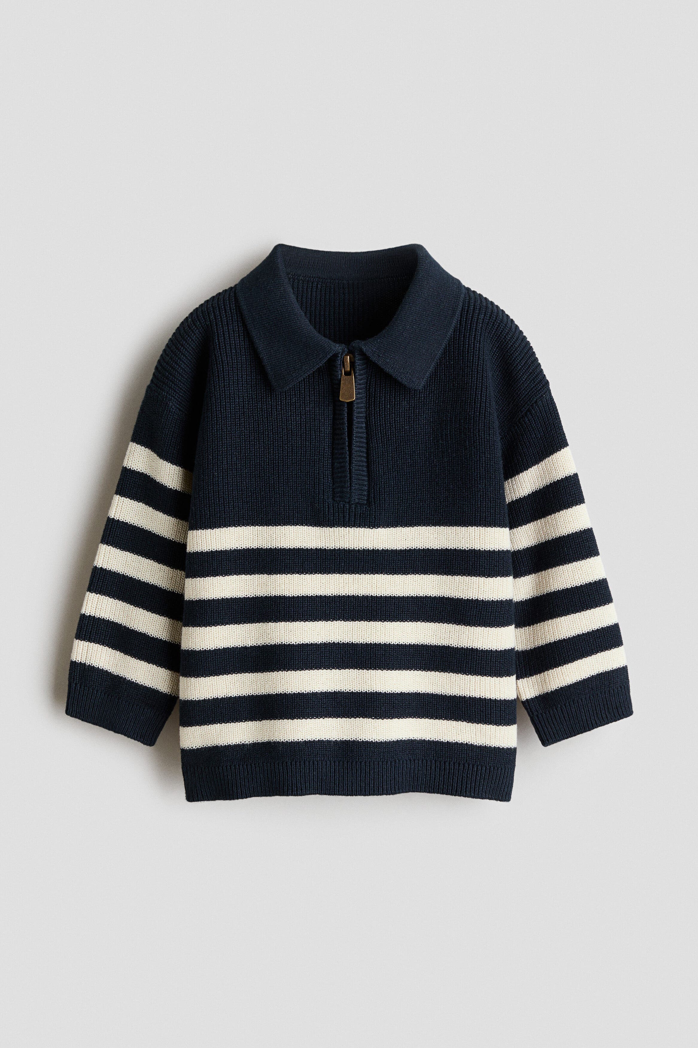 selected Navy blue/white striped