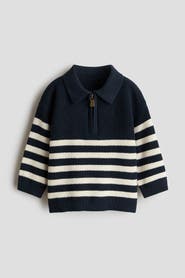 H&M Cotton-knit Polo Sweater