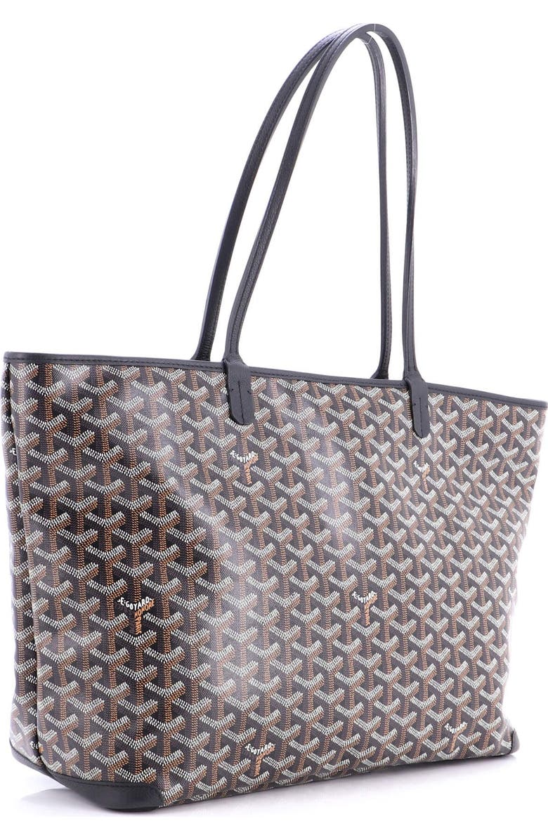Pre-Owned Goyard Artois Tote Coated Canvas GM, Alternate, color, Black