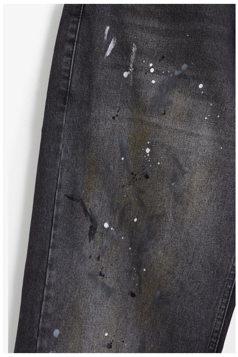 G04 Painted Straight Leg Jeans, Alternate, color, WASHED BLACK