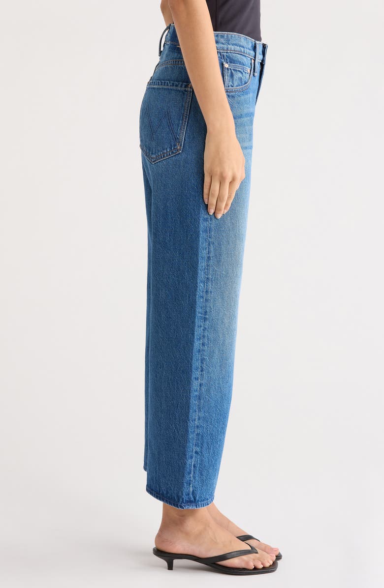 MOTHER Lil' Dodger Flood Jeans, Alternate, color, Green Thumb