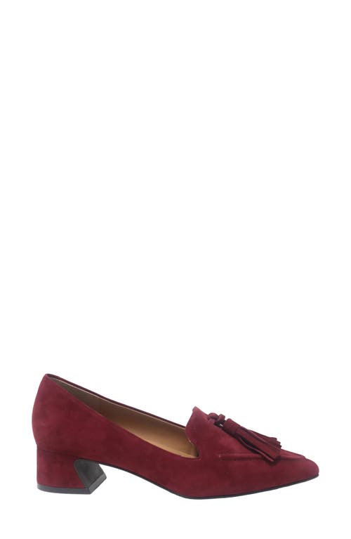 Gentle Souls Glova Tassel Pump In Burgundy