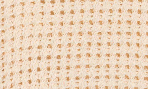 Theory Open Stitch Pima Cotton Sweater Vest In Bone