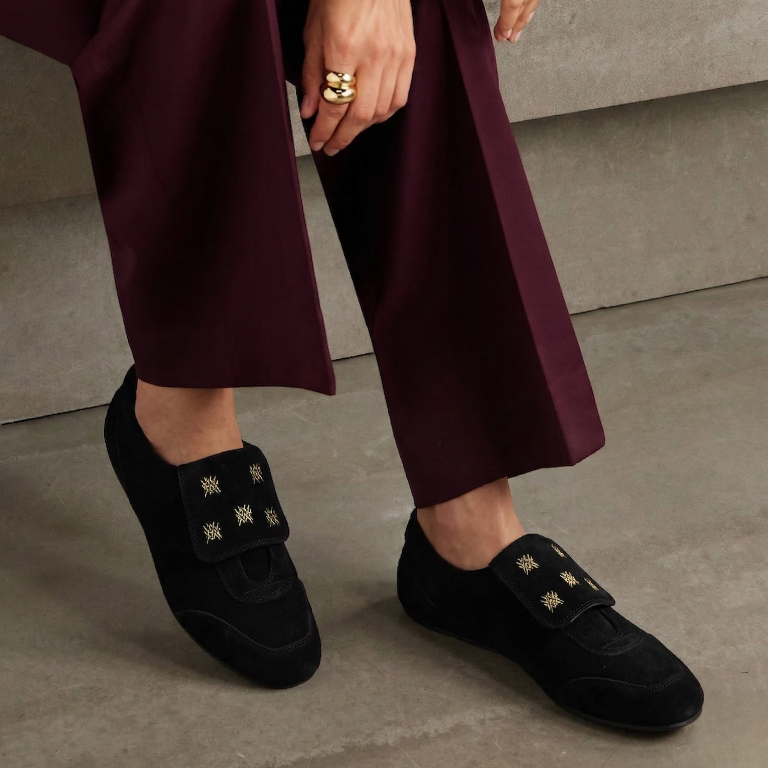 Amie Rafa Chelley Suede Sneakers, Alternate, color, Black