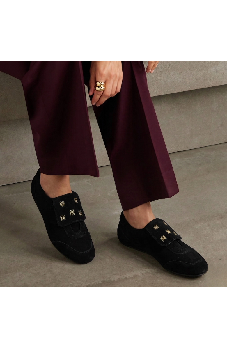 Amie Rafa Chelley Suede Sneakers, Alternate, color, Black