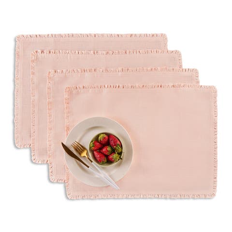 Linen Placemats - Juliette Ruffle, 14" x 19"