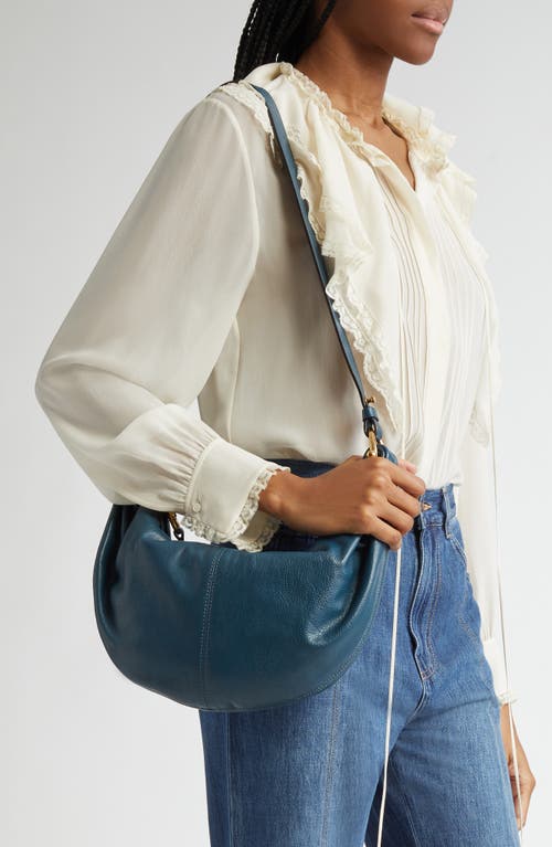Chloé Small Bracelet Hobo Bag In Tapestry Blue