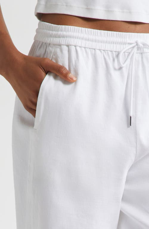 Theory Linen Blend Drawstring Pants