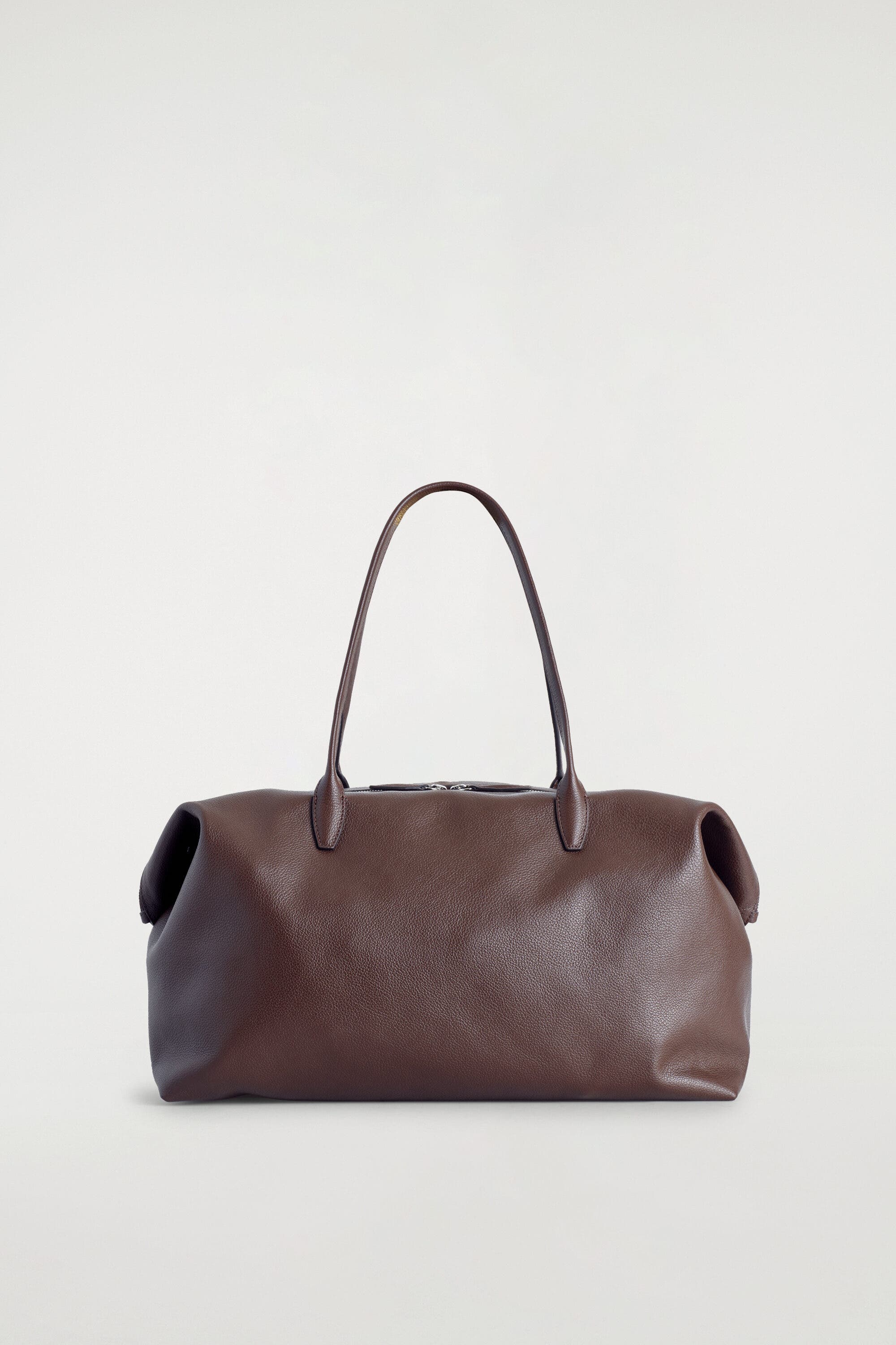 Frieze Bowling Bag - Leather, Main, color, BROWN