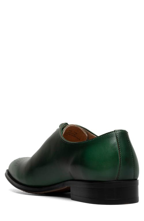 Stacy Adams Hallquist Embellished Toe Wholecut Shoe In Green