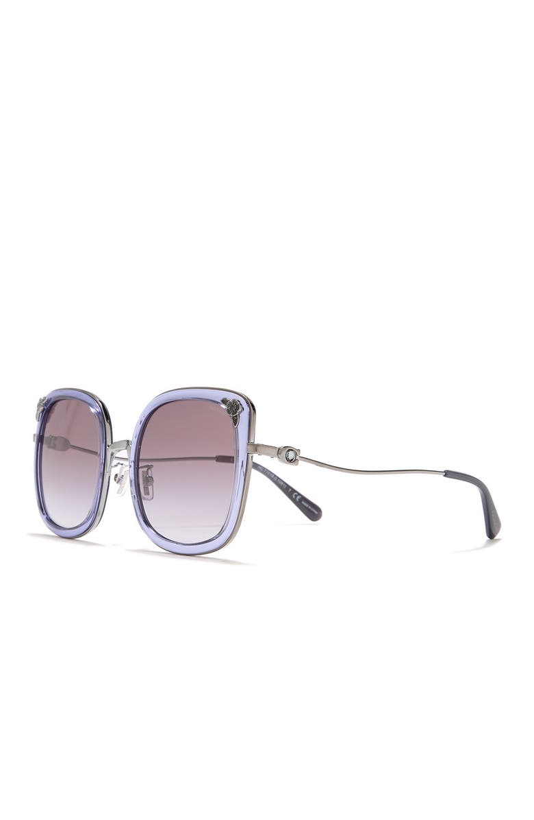 COACH 53mm Square Sunglasses, Alternate, color, 