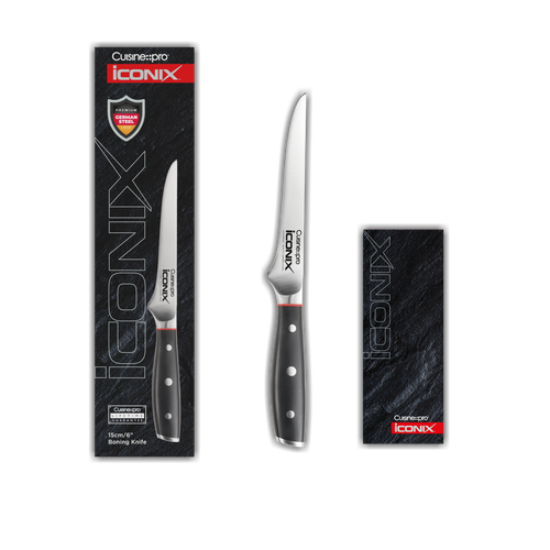Cuisine::pro Iconix 6" Boning Knife In Black