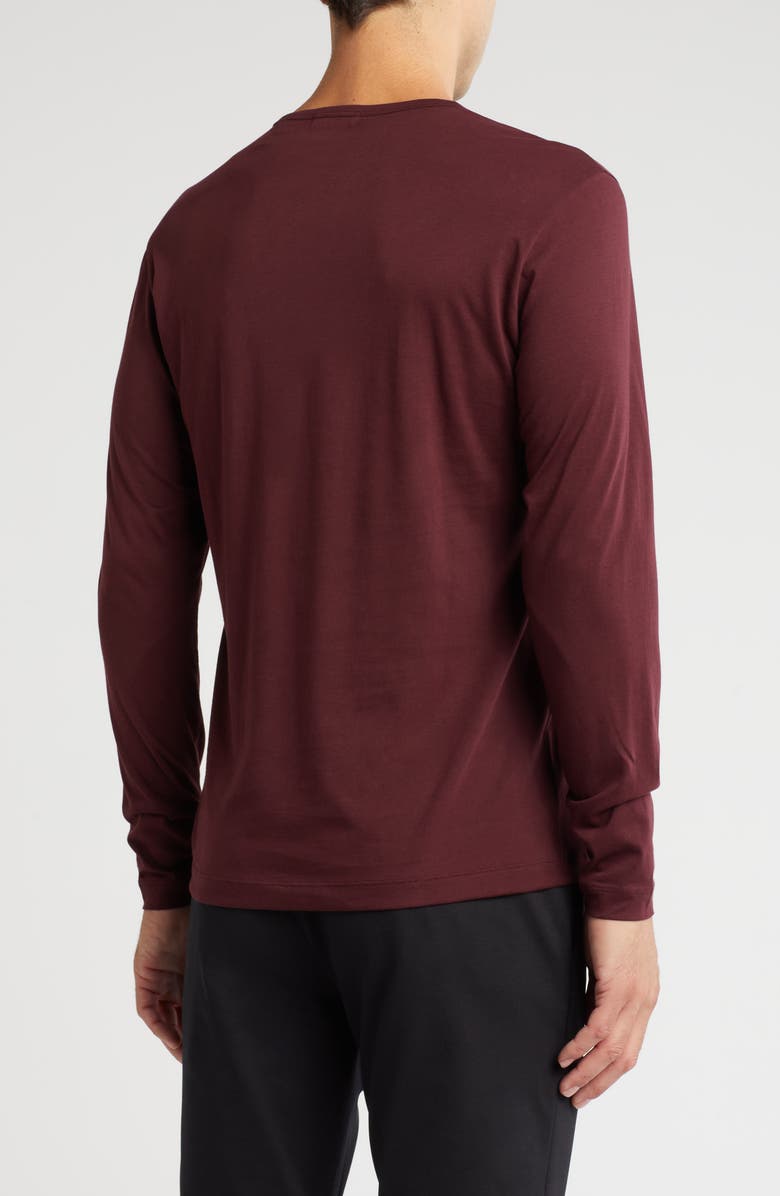 Theory Precise Long Sleeve T-Shirt, Alternate, color, Malbec