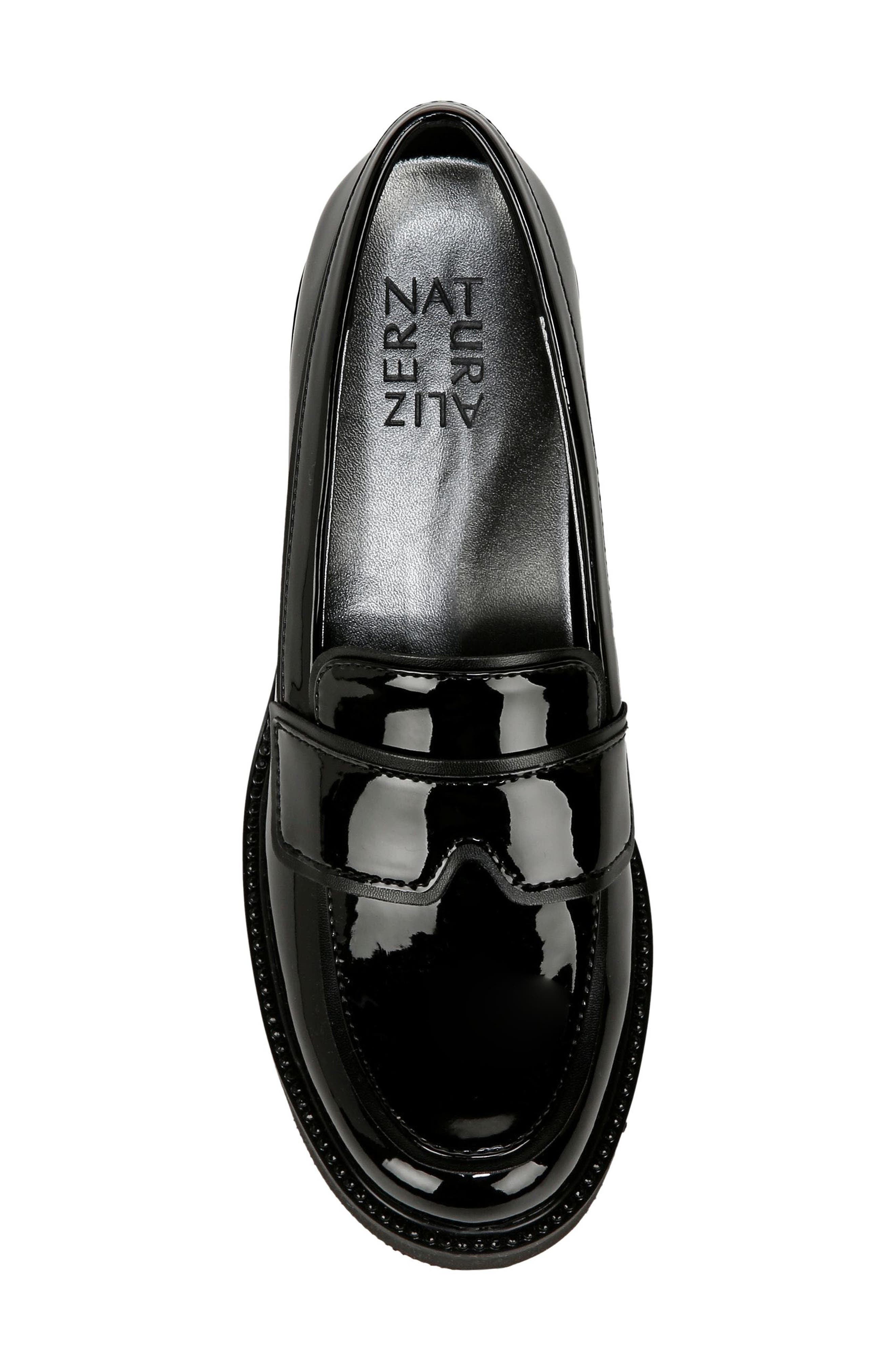 Darry Luxe Patent Platform Loafer, Alternate, color, BLACK