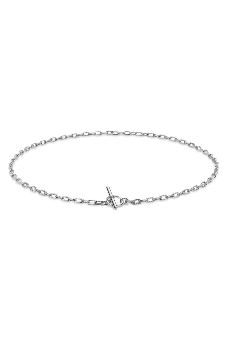 DY Madison® Toggle Chain Necklace in Sterling Silver, 3mm, Alternate, color, SILVER