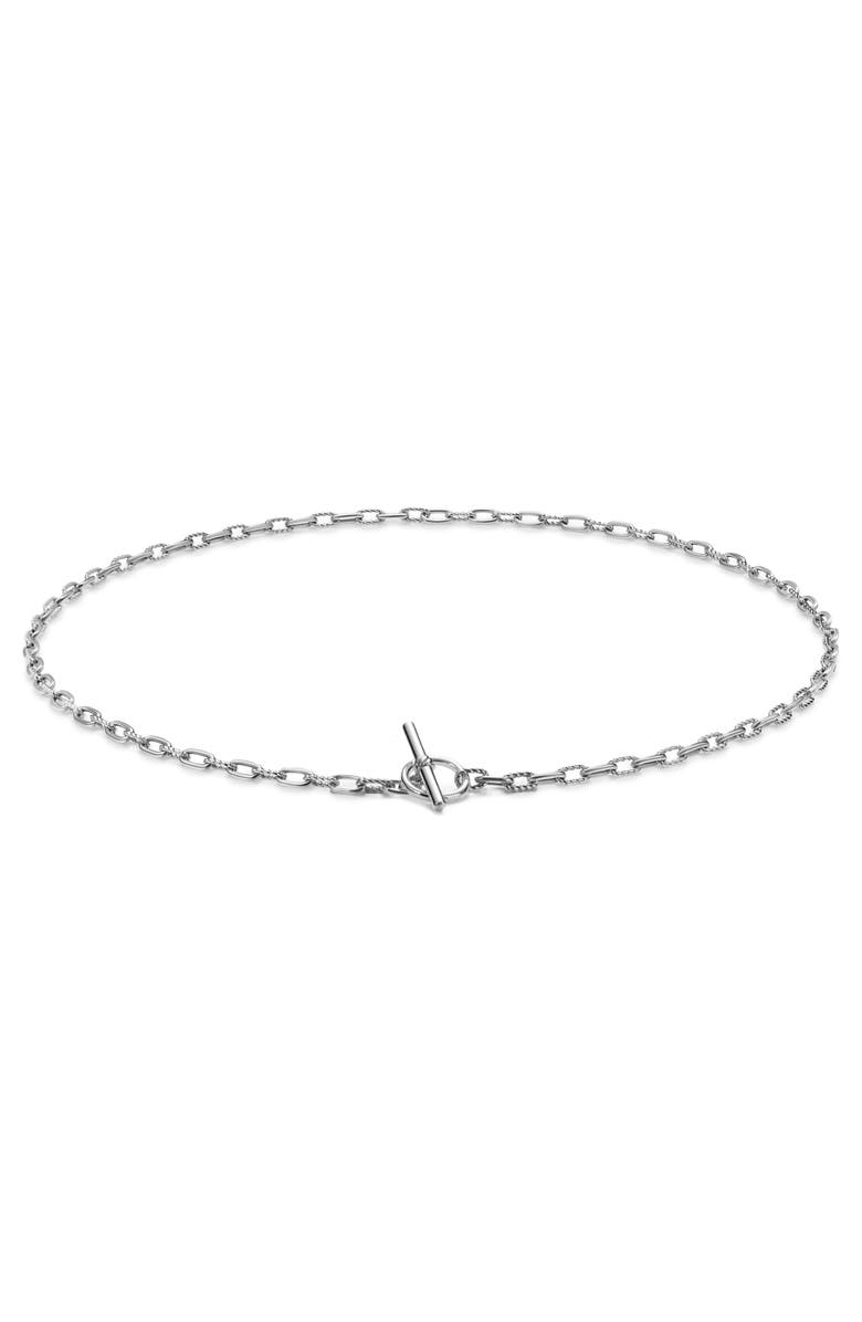 David Yurman DY Madison<sup>®</sup> Toggle Chain Necklace in Sterling Silver, 3mm, Alternate, color, Silver