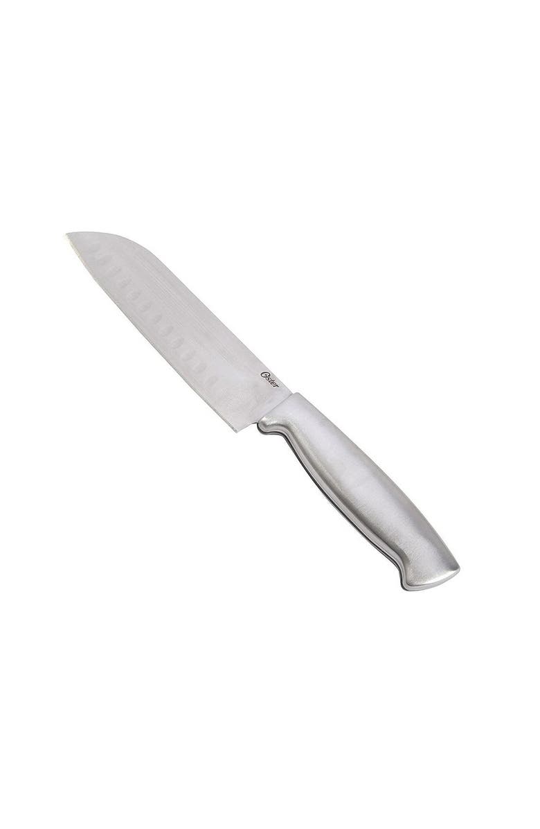 OSTER Baldwyn 6.5 Inch High Carbon Stainless Steel Santoku Knife, Main, color, Silver