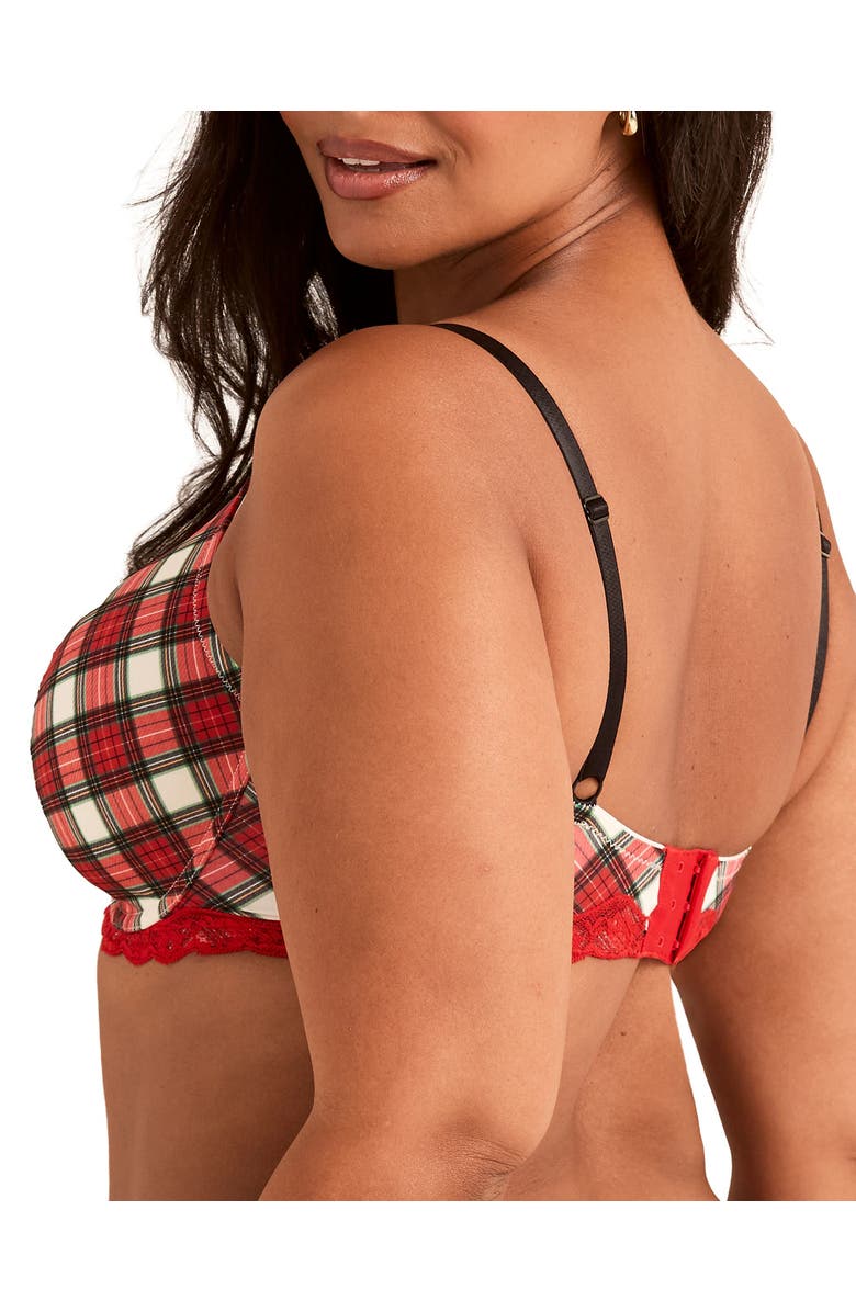 Adore Me Nare Contour Full Coverage Bra, Alternate, color, Plaid Beige