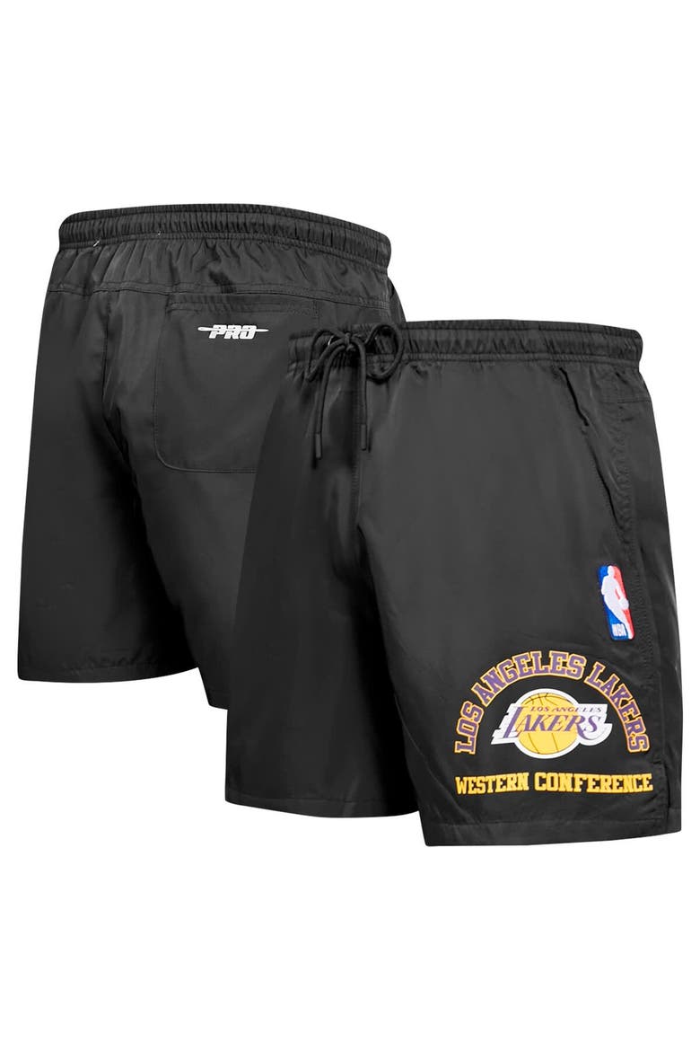 Men's Pro Standard Black Los Angeles Lakers Area Code Shorts, Main, color, Black