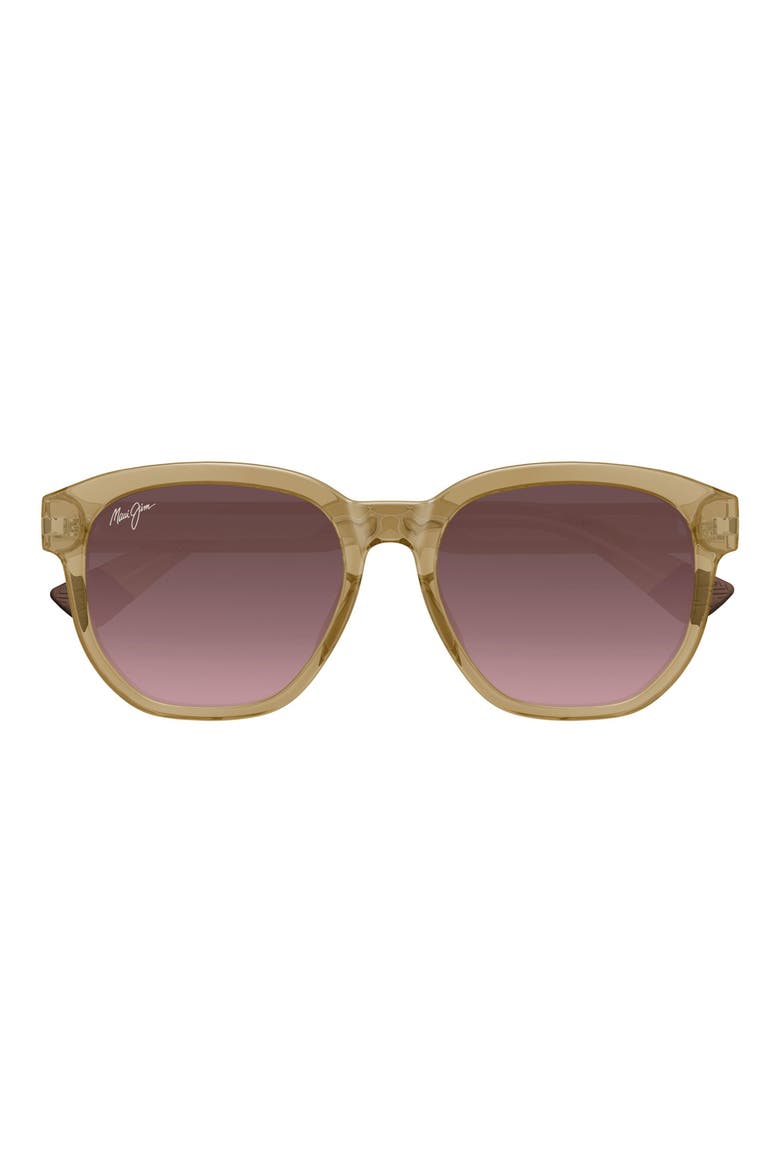 Akahai 62mm PolarizedPlus2® Oversize Square Sunglasses, Main, color, BROWN