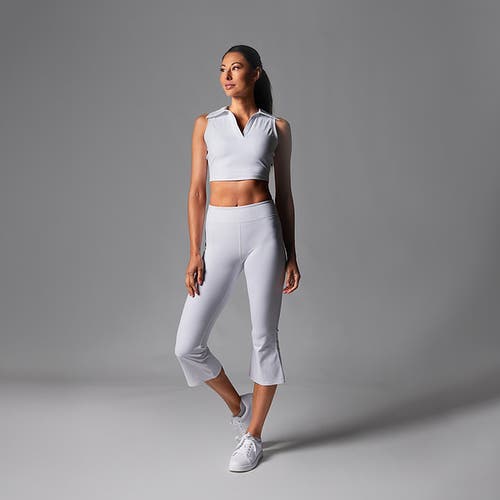 Tavi High Waisted Crop Flare Legging In Gray