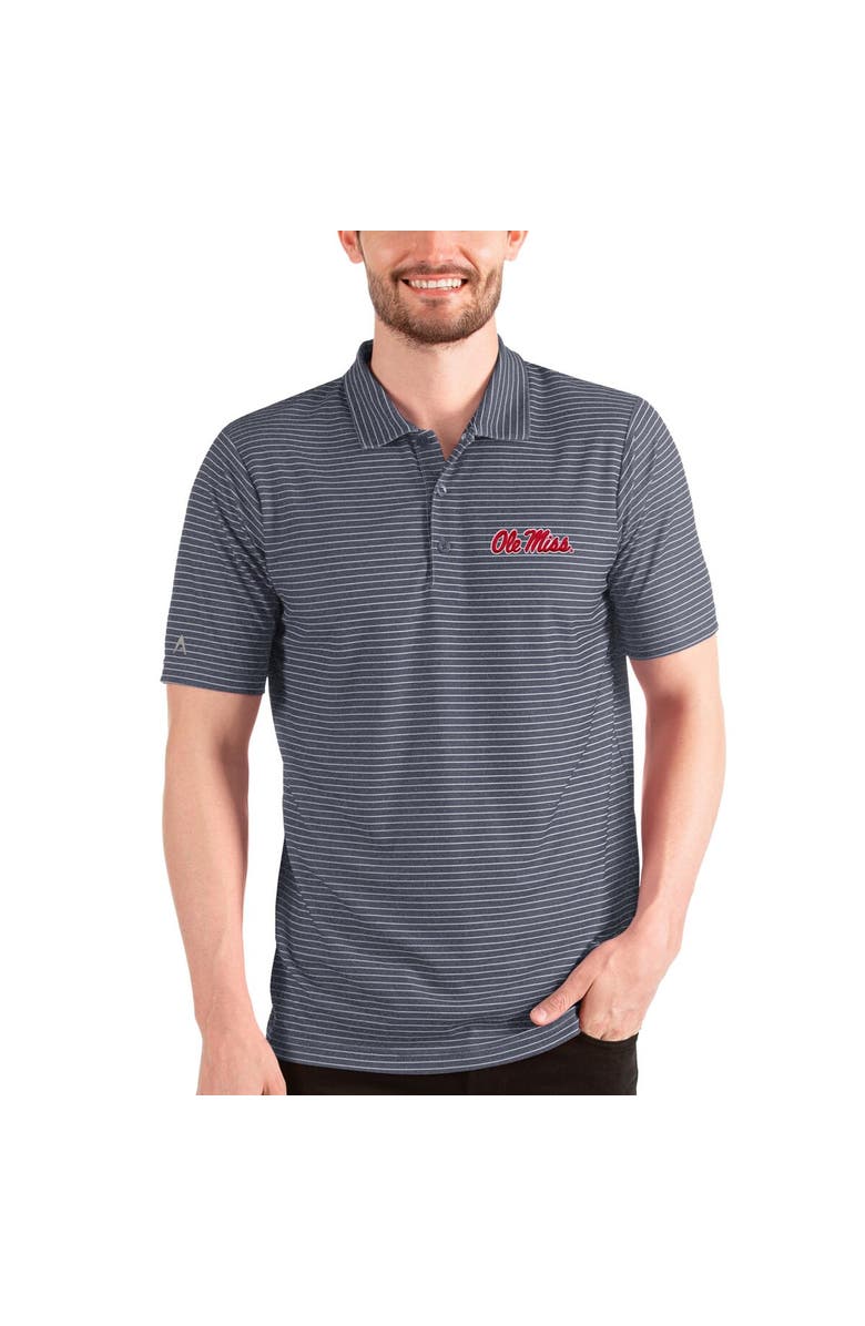 ANTIGUA Men's Antigua Heathered Navy/White Ole Miss Rebels Esteem Polo, Alternate, color, 