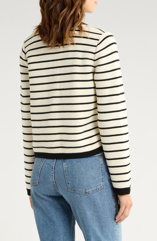 Rails Catania Stripe Cotton Cardigan In Multi