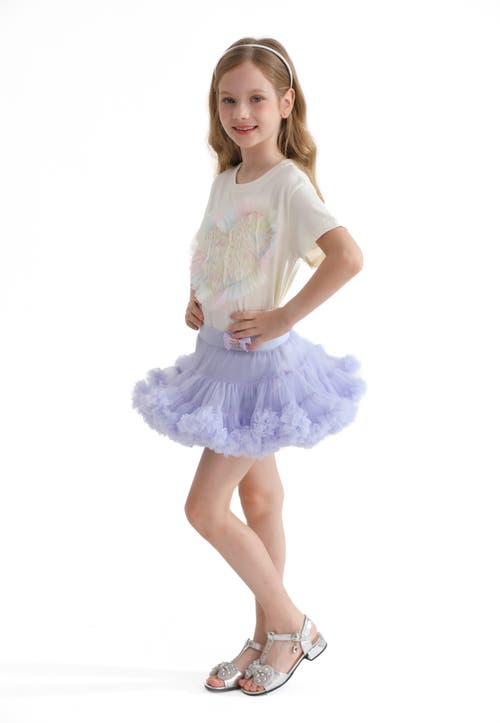 Mimi Tutu Heart-appliqué Cotton T-shirt In Cream