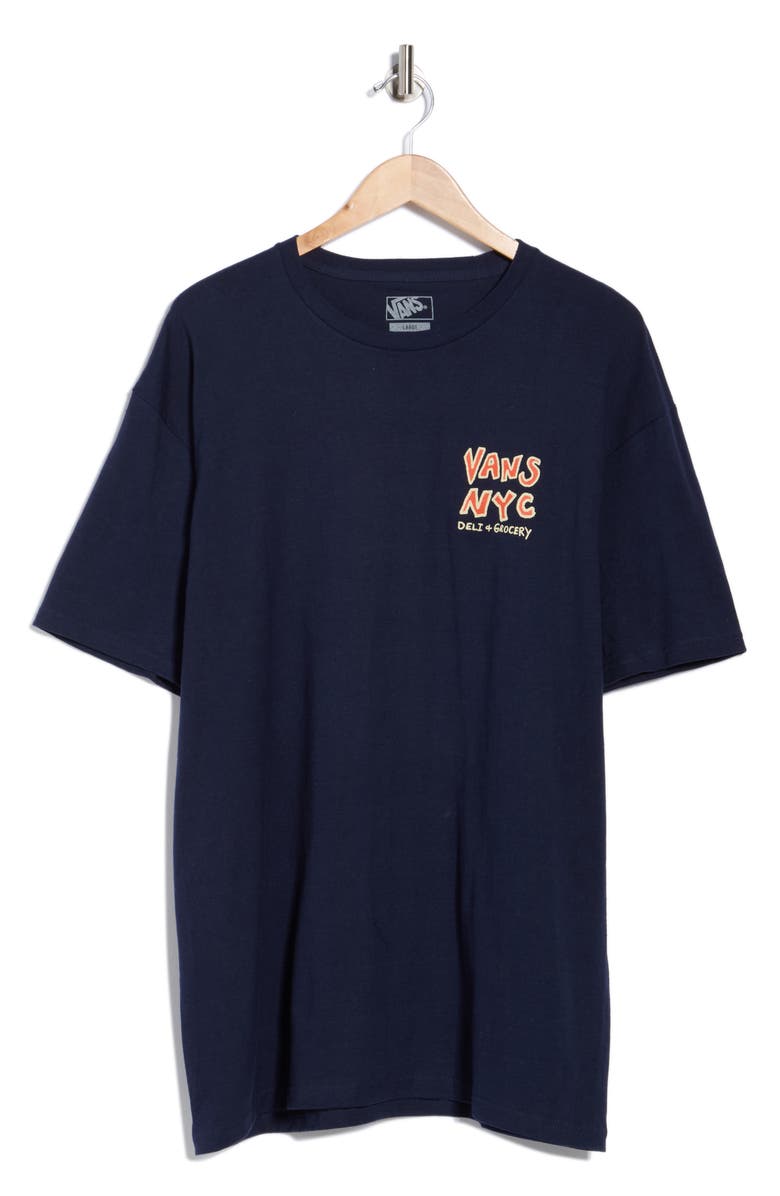 Vans NYC Bodega Graphic T-Shirt, Alternate, color, Navy