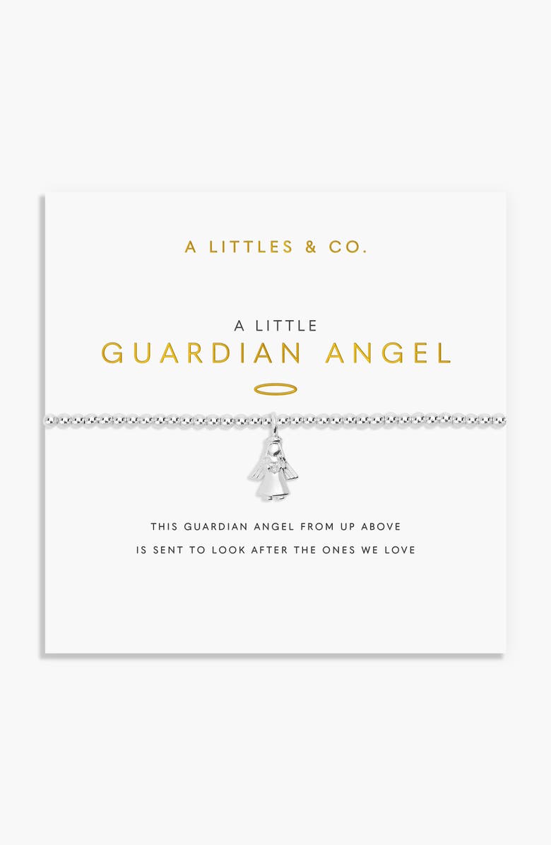 A Littles & Co A Little 'Guardian Angel' Bracelet, Main, color, Metallic Silver