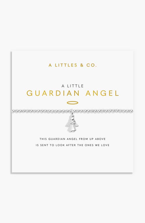 A Littles & Co. A Littles & Co A Little 'guardian Angel' Bracelet In Silver