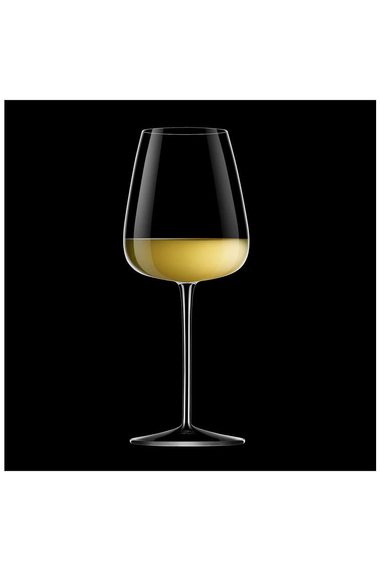 Talismano 18 oz. White Wine Stems, Set of 4, Alternate, color, CLEAR