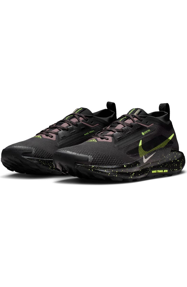 Nike Pegasus Trail 5 Gore-Tex<sup>®</sup> Waterproof Running Shoe, Main, color, Black/Violet Ice