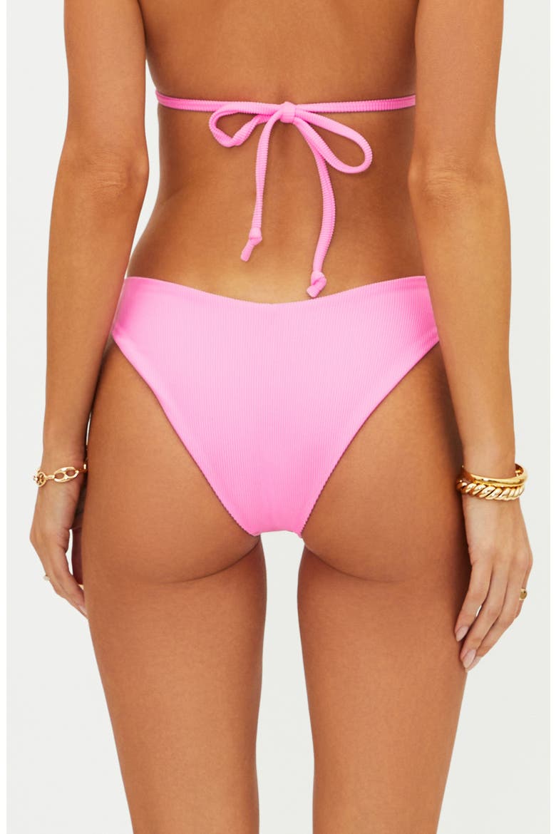Vanessa High Cut Bikini Bottoms, Alternate, color, PRISM PINK