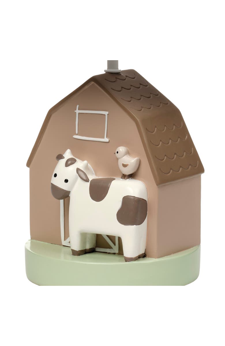 Bedtime Originals Farmyard Friends Decorative Tabletop Nursery Lamp with Shade, Alternate, color, Cream