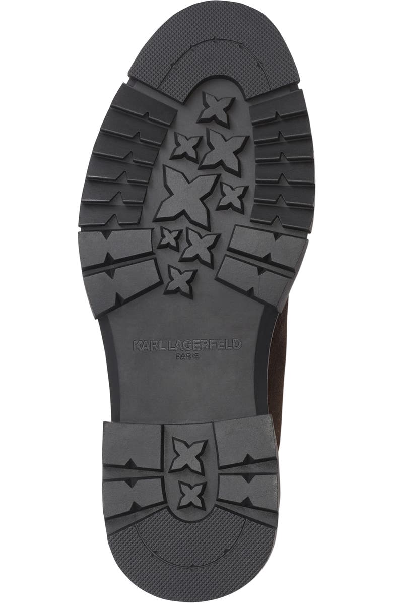 KARL LAGERFELD PARIS Suede Lug Chukka Boot, Alternate, color, Dark Brown